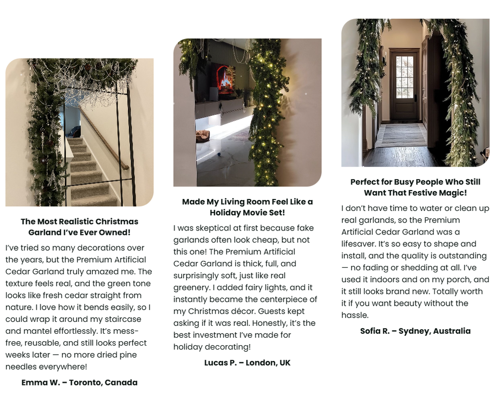 🎄Christmas Sale 50% OFF⛄️Premium Artificial Cedar Garland (6 FT / 1.8 M)